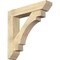 Ekena Millwork Merced Slat Rough Sawn Bracket w/ Offset Brace, Douglas Fir, 8"W x 40"D x 40"H BKT0806X40X40MRC06RDF - alternate 1